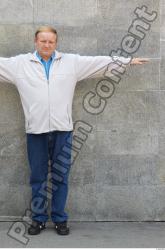 Whole Body Head Man T poses Casual Athletic Overweight Street photo references